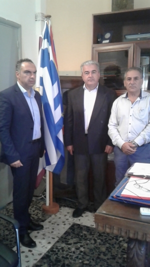 Συνάντηση εργασίας του Δημάρχου Καλυμνίων  με τον Αντιπεριφερειάρχη Βιομηχανίας Ενέργειας και Φυσικών Πόρων κο Γιάννη Φλεβάρη