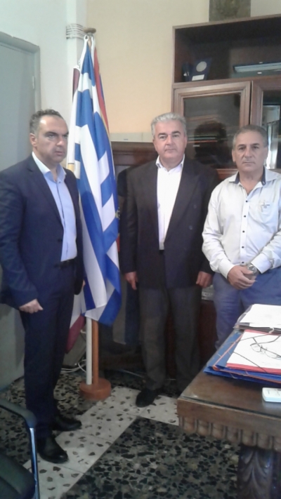 Συνάντηση εργασίας του Δημάρχου Καλυμνίων  με τον Αντιπεριφερειάρχη Βιομηχανίας Ενέργειας και Φυσικών Πόρων κο Γιάννη Φλεβάρη