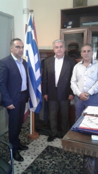 Συνάντηση εργασίας του Δημάρχου Καλυμνίων  με τον Αντιπεριφερειάρχη Βιομηχανίας Ενέργειας και Φυσικών Πόρων κο Γιάννη Φλεβάρη