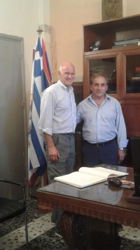 Συνάντηση του κου Γιώργου Παπανδρέου με το Δήμαρχο Καλυμνίων κο Ιωάννη Γαλουζή