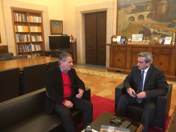 Συνάντηση του Δημάρχου Καλυμνίων κου Ιωάννη Γαλουζή με τον Περιφερειάρχη Ν. Αιγαίου κο Γιώργο Χατζημάρκο