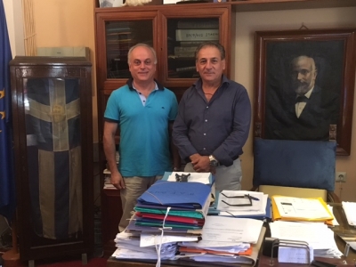 Συνάντηση του Δημάρχου Καλυμνίων με τον Πρόεδρο της Καλυμνιακής Ένωσης Ξενοδόχων κο Νικ. Τσαγκάρη
