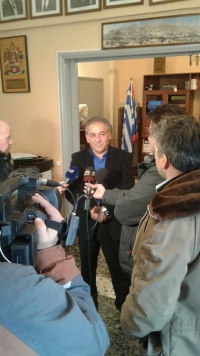 Δηλώσεις του Δημάρχου Καλυμνίων σε ανταποκριτές των τηλεοπτικών σταθμών Star Skai και Antenna της Αθήνας, σχετικά με τις επαναλαμβανόμενες Τουρκικές προκλήσεις στην περιοχή μας