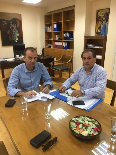 Συνάντηση του Δημάρχου Καλυμνίων με τον Γενικό Γραμματέα του Υπουργείου Διοικητικής Ανασυγκρότησης κο Γρηγόρη Θεοδωράκη