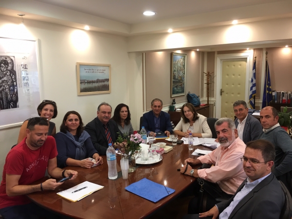 Συνάντηση του Δημάρχου Καλύμνου κου Ιω. Γαλουζή, με την Υφυπουργό Οικονομικών κα Κατερίνα Παπανάτσιου με βασικό θέμα την επαναλειτουργία της Δ.Ο.Υ. Καλύμνου